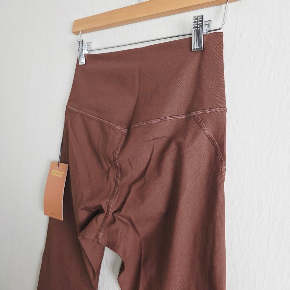 NWT Girlfriend Collective Compressive High Rise 7/8 Leggings Earth Brown M - Picture 9 of 10